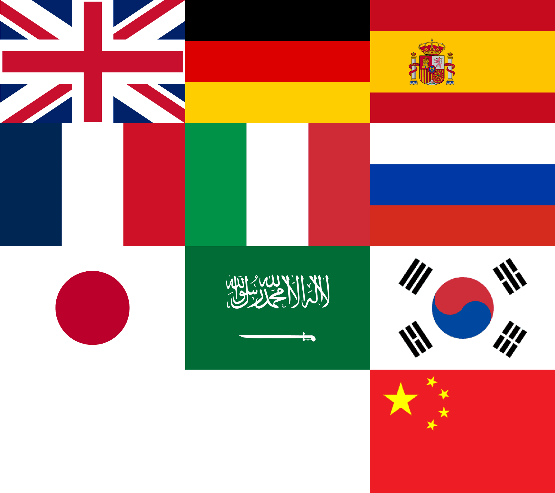 Supported languages